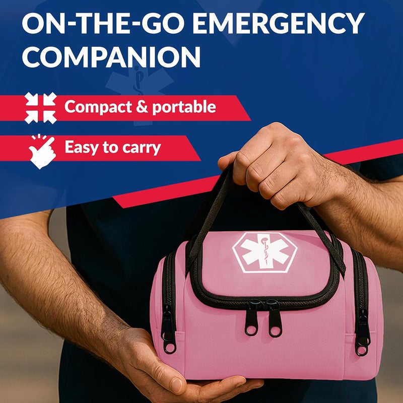 Dixie Ems Dixigear Empty First Responder II Bag 10.5" x 5" x 8" - Pink - Image 5
